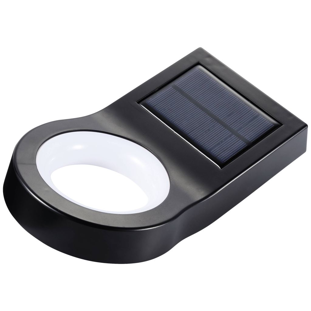 Sygonix napelemes fali lámpa fekete (SY-5653638) (SY-5653638)