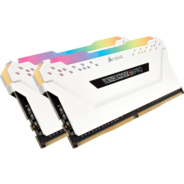 16GB 3200MHz DDR4 RAM Corsair Vengeance RGB CL16 fehér (2x8GB) (CMW16GX4M2C3200C16W)