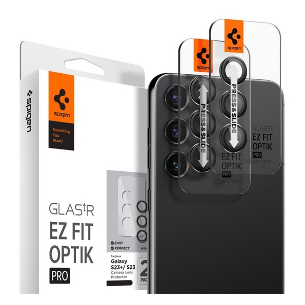 Spigen Optik Pro Samsung Galaxy S23 / S23 Plus kamera védő üveg (2db)