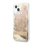 Guess Liquid Glitter Paisley Apple iPhone 13 mini hátlap tok arany (GUHCP13SLFLSD)