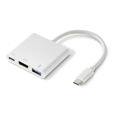 Renkforce USB 3.0-USB 2.0 kombinált hub Fehér