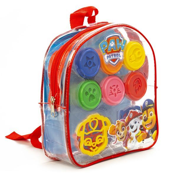 Mancs őrjárat: Színes gyurmakészlet átlátszó hátizsákban (97-0016)