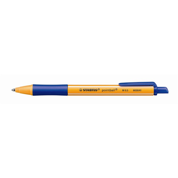 STABILO pointball Kék Feltűzhető nyomógombos golyóstoll 1 dB
