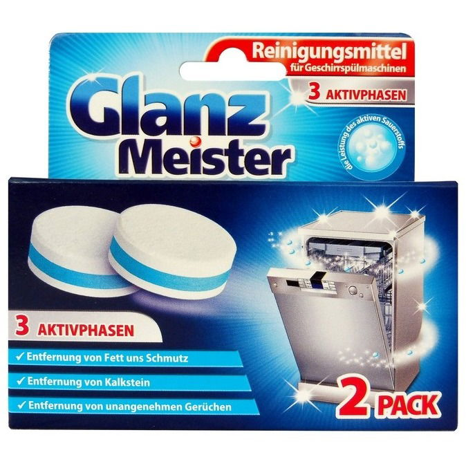 GLANZ MEISTER Mosogatógép tisztító tabletta 2 × 40 g (GA4842)