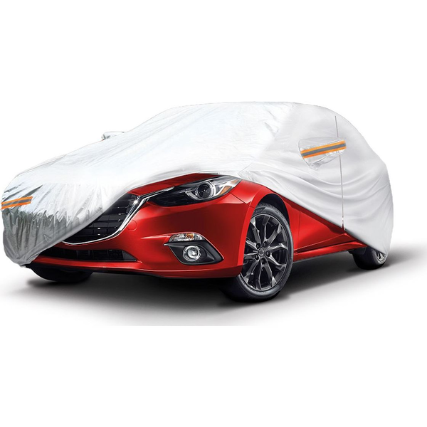 Amio Autóvédő Ponyva - Cipzárral XL-es Méret 530x180x120 cm Ezüst