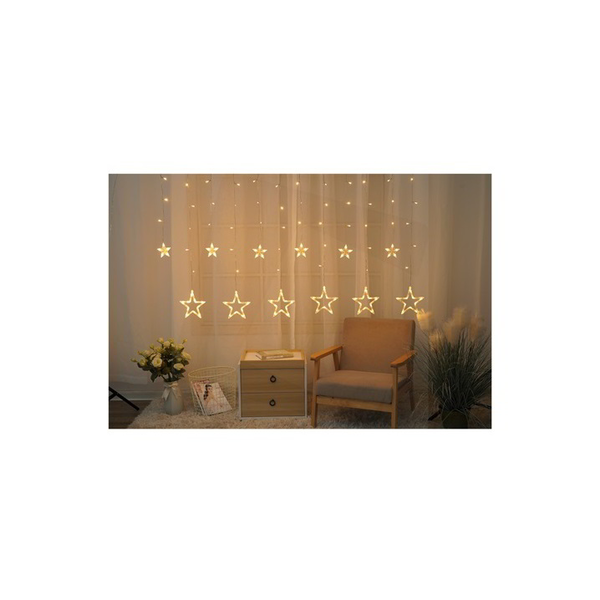 Entac ECCL-138-SS-2X1 Kültéri LED fényfüggöny 5m - Meleg fehér