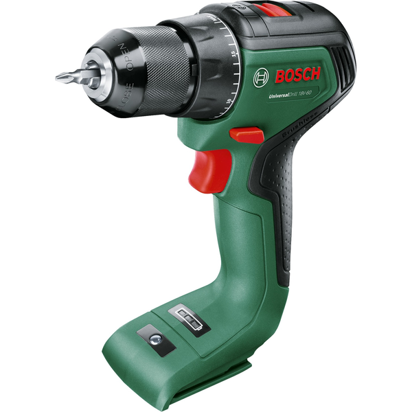 Bosch Home and Garden UniversalDrill Akkus fúrócsavarozó 18 V 2.0 Ah Lítiumion akku nélkül, töltő nélkül, zöld 06039D7000