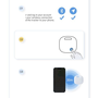 Уред против изгубване Smart Baseus T2 Pro с кабел, Bluetooth, Бял