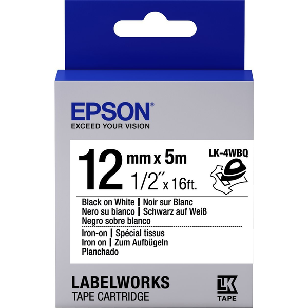 Epson LK-4WBQ címkéző szalag Fehéren fekete
