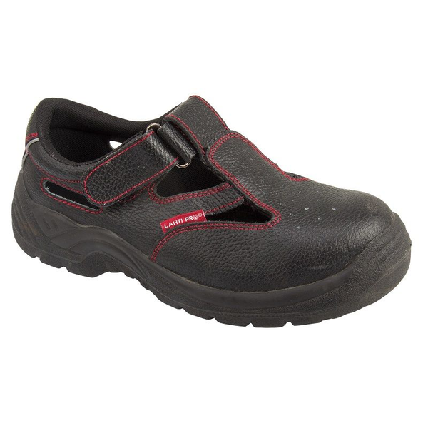 Bőr szandál fekete, s1 src, "47", ce, lahti