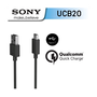 Sony UCB-20 Type-C adatkábel Fekete (OEM)