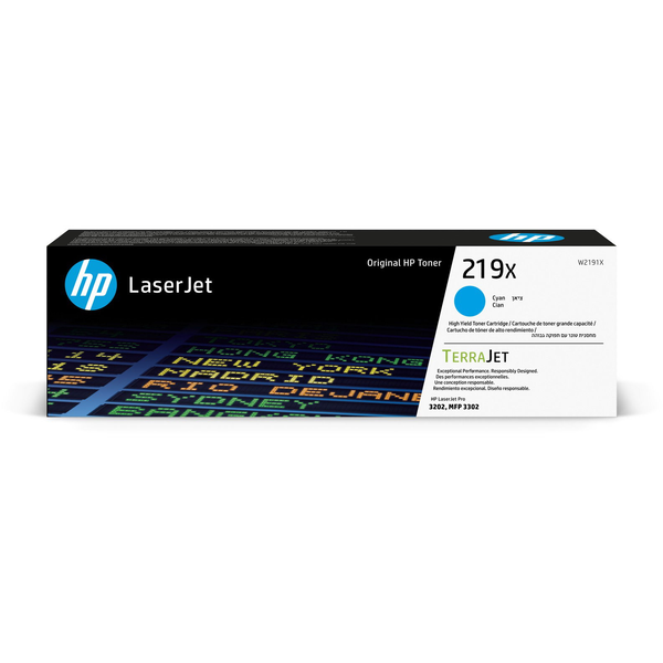 HP W2191X No. 219X cián