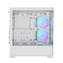 RaidMax i801 ARGB Midi Torony Számítógépház - Fehér