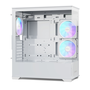 RaidMax i801 ARGB Midi Torony Számítógépház - Fehér