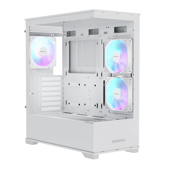 RaidMax i801 ARGB Midi Torony Számítógépház - Fehér
