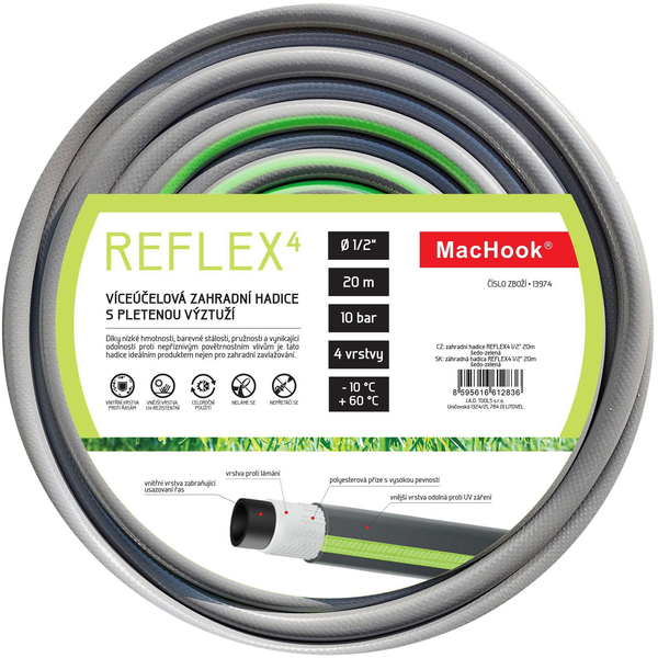 J. A. D. TOOLS REFLEX4 1/2, szürkészöld, 20 m