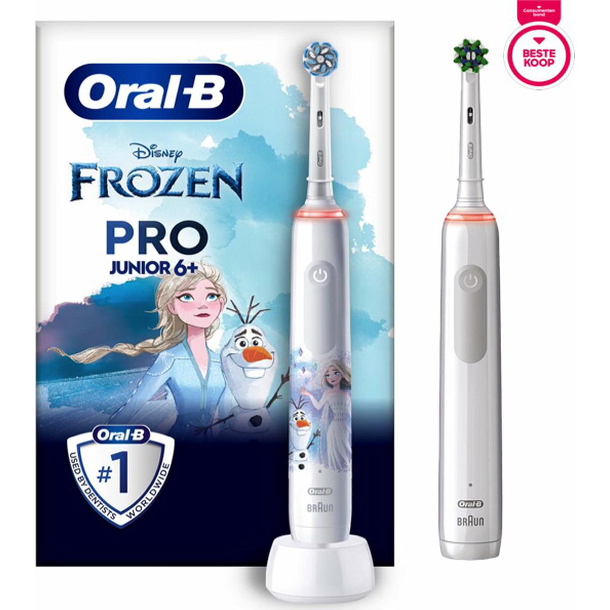 Oral-B Pro 3 3000 + Junior Frozen Elektromos Fogkefe Készlet Fehér (8006540784501)