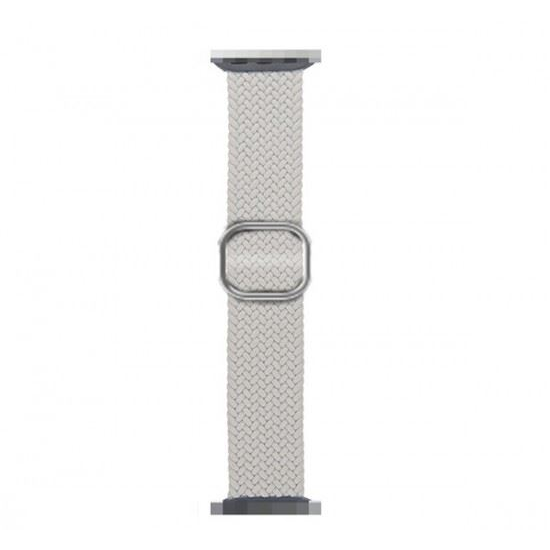 Phoner Hook Apple Watch csatos fonott szövet szíj 49/45/44/42mm fehér (72692)