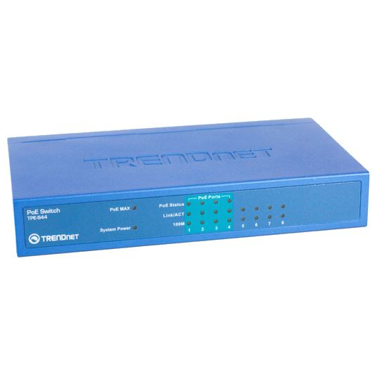 TRENDnet 10/100Mbps PoE Switch 8 port  (TPE-S44)