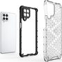 Honeycomb Tok Ütésálló Borítás Gél Samsung Galaxy M53 5G Fekete
