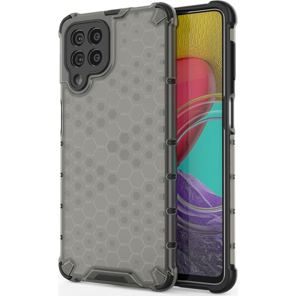 Honeycomb Tok Ütésálló Borítás Gél Samsung Galaxy M53 5G Fekete
