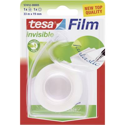 Feliratozható ragasztószalag Tesafilm® Invisible 33 m x 19 mm átlátszó TESA 57414 (57414)