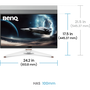 BenQ 27" MOBIUZ 16:9 QHD IPS LED Gaming Monitor - Fekete/Fehér