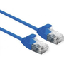 Roline 21.15.3941 RJ45 Hálózati kábel, patchkábel CAT 6A U/UTP 0.30 m Kék Árnyékolatlan, Halogénmentes, Lángálló 1 db