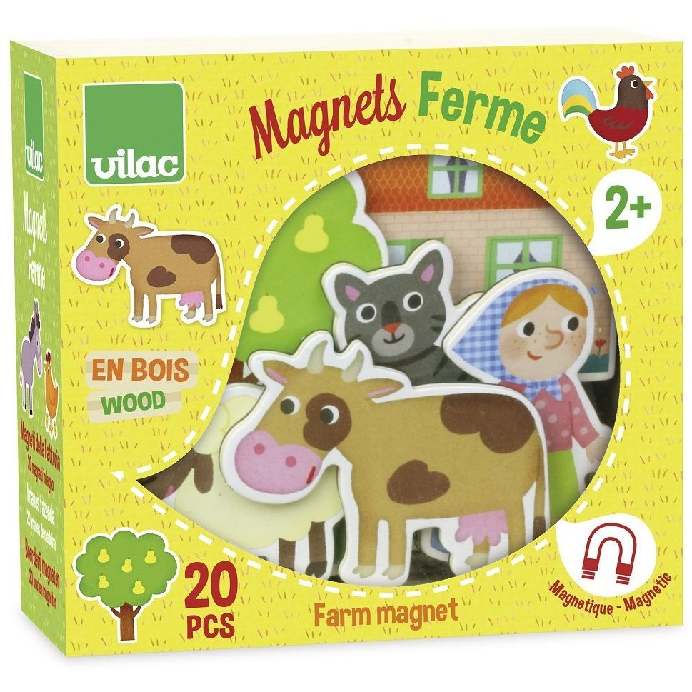 Vilac Fa mágnesek Farm 20 db (3048700580276)