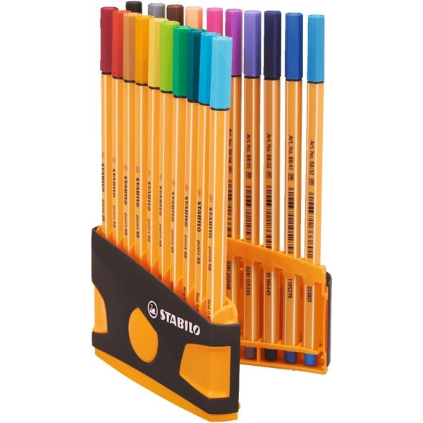 STABILO point 88 20 db ColorParade antracit/narancsszín (4006381552486)