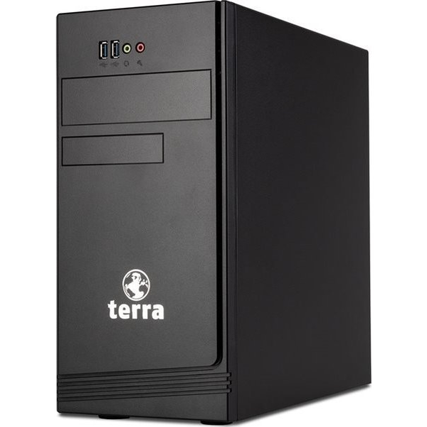 TERRA EU1009805 PC Intel® Core™ i3 i3-12100 8 GB DDR4-SDRAM 250 GB SSD Mini Tower Fekete