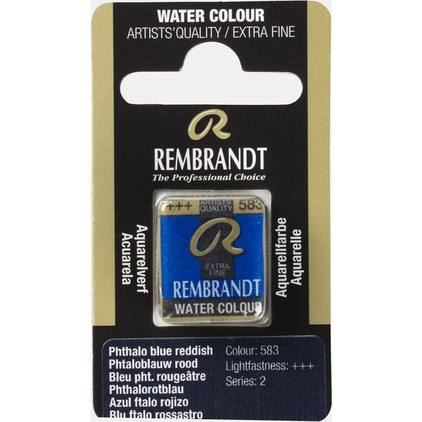 Artequipment Rembrandt Watercolour Pan 1 piece Phthalo Blue Reddish 583