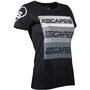 Escape6 Női póló, szürke logóval elöl és hátul, fekete, M