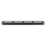 Nikomax UTP patch panel cat.5e 24 port 19" 1U (NMC-RP24UD2-ES-1U-BK)