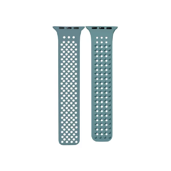 Phoner Spike Apple Watch S1/S2/S3/S4/S5/S6/S7/S8/S9/SE Szilikon Szíj 38/40/41mm - Zöld