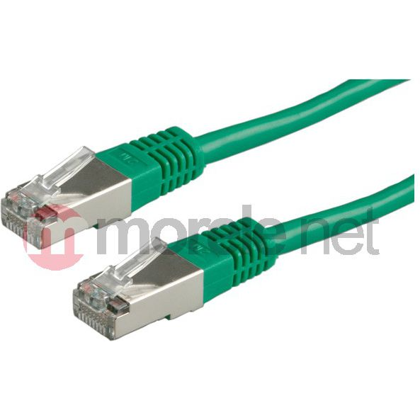 Value 21.99.0953 RJ45 Hálózati kábel, patchkábel CAT 6 U/UTP 1.50 m Zöld Árnyékolatlan 1 db