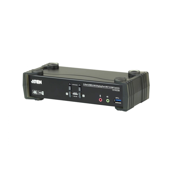 ATEN CS1922M 2-Port USB 3.0 4K DisplayPort MST KVMP Switch