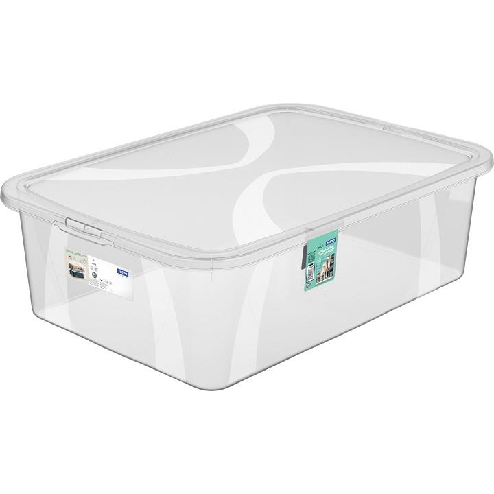 ROTHO lona tárolódoboz 29 l - átlátszó (1047100096)