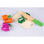 Fából Készült Gyümölcs Zöldség Ételek Vágáshoz 13Db Ecotoys