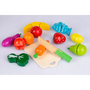 Fából Készült Gyümölcs Zöldség Ételek Vágáshoz 13Db Ecotoys