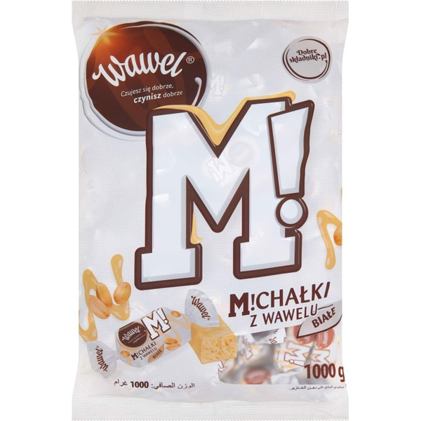 Wawel Cukierki czekoladowe WAWEL MICHAŁKI ZAMKOWE, białe, 1kg.