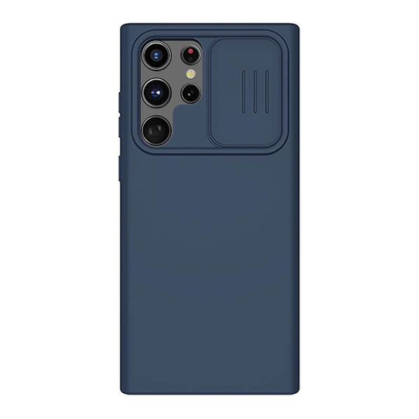 Nillkin CamShield Silky Samsung Galaxy S22 Ultra szilikon tok kék (63473)