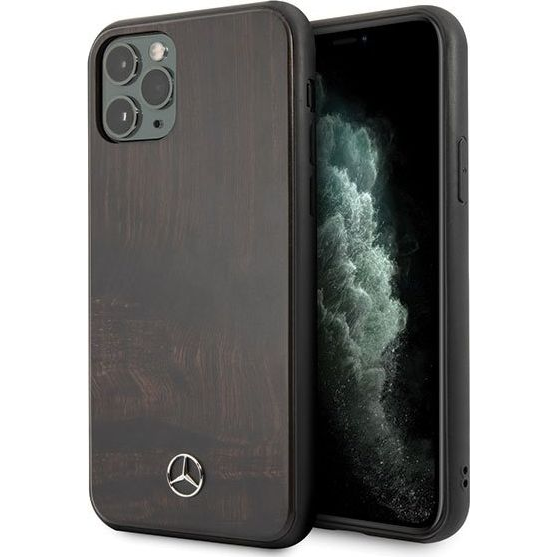 CG MOBILE MERCEDES-BENZ műanyag telefonvédő (valdói fa hátlap) SÖTÉTBARNA Apple iPhone 11 Pro (MEHCN58VWOBR)