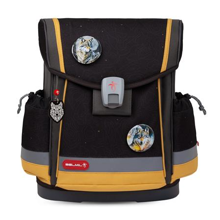 Belmil Classy Plus Wolves Sand iskolatáska - Fekete (405-78/AG/21)