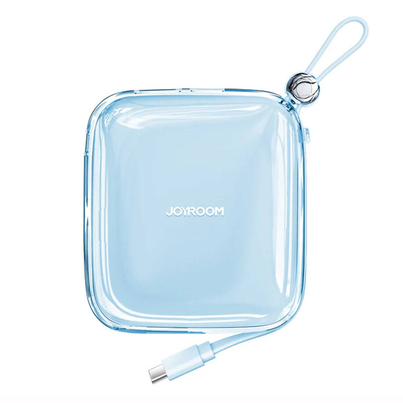 Joyroom JR-L004 Jelly Powerbank integrált kábellel USB-C / 10000mAh 12W - Kék (JR-L004 CBL)