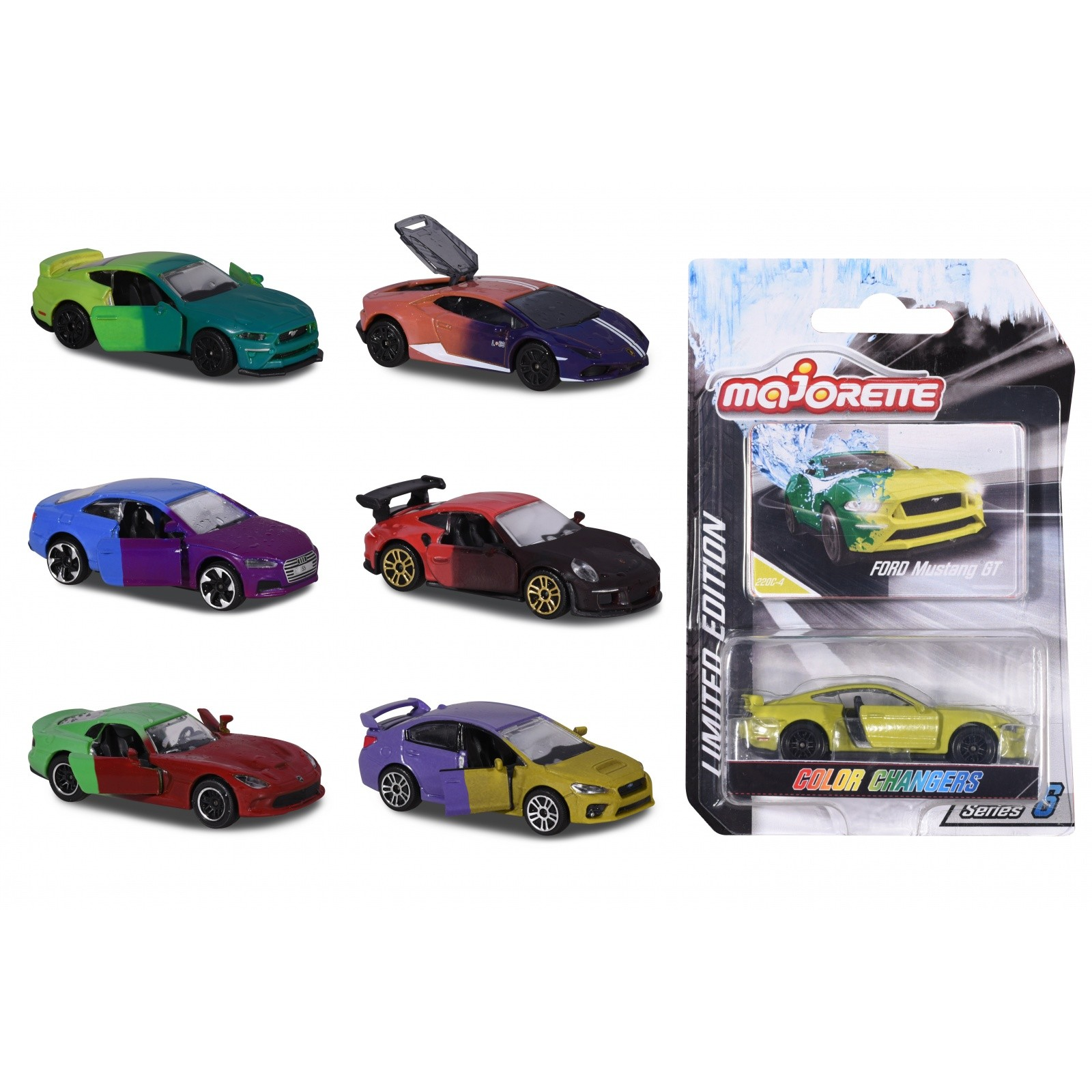 Simba Toys Majorette Szinváltós autó fém modell (1:64) - Többfajta (212054021)