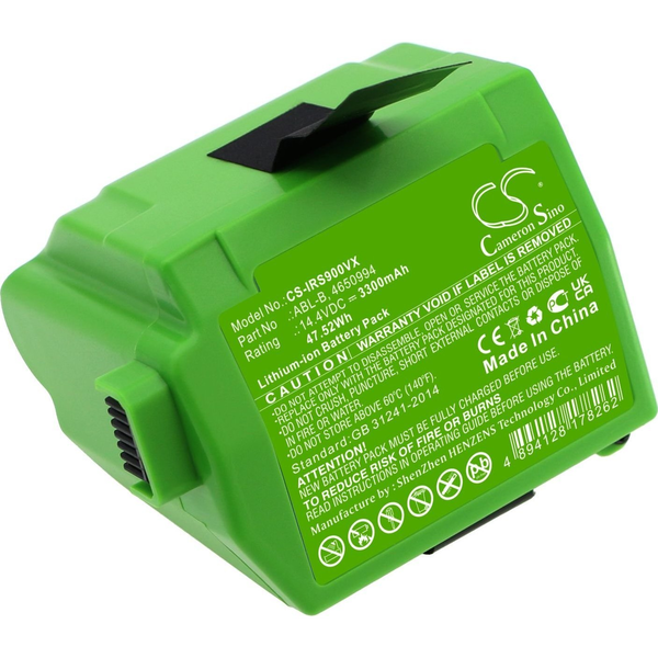 Cameron Sino Li-Ion Akkumulátor 14.4v/3300mah, Irobot 4650994 Kompatibilis, Zöld
