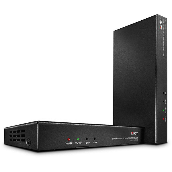 Lindy 38174 extensor audio/video Transmisor y receptor de señales AV Negro