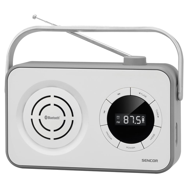 Síťové a bateriové rádio FM Sencor SRD 3200 W