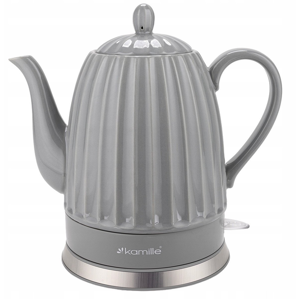 NoName Керамичен чайник 1.5L 1500W Сив